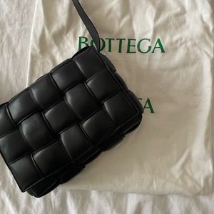 Bottega Veneta Padded Cassette in black